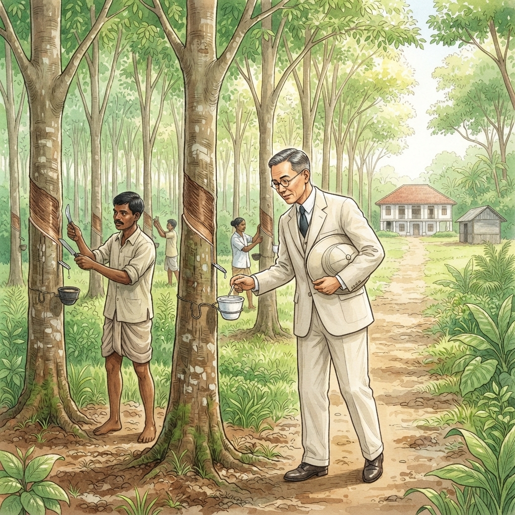 陈齐贤与割胶 插图