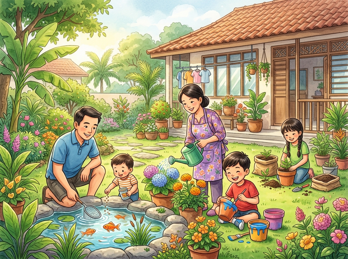 Aktiviti Gotong-royong Taman Mini Keluarga