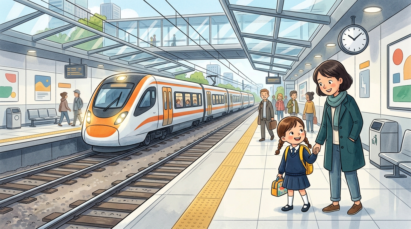 轻快铁月台插图